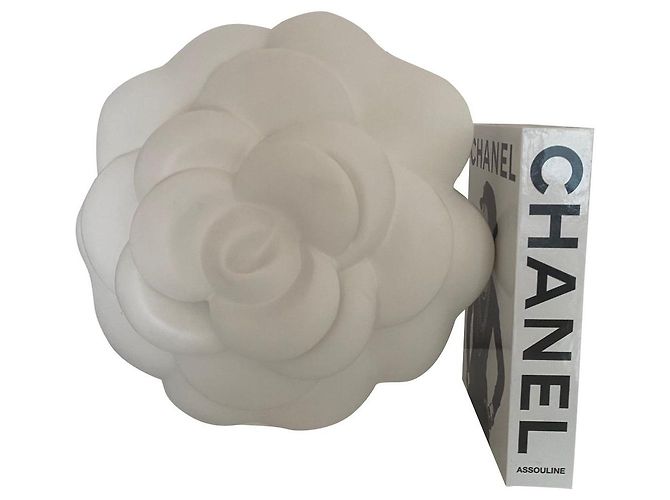 Camélia Géant Chanel ,  Objet Collector, Rare Blanc