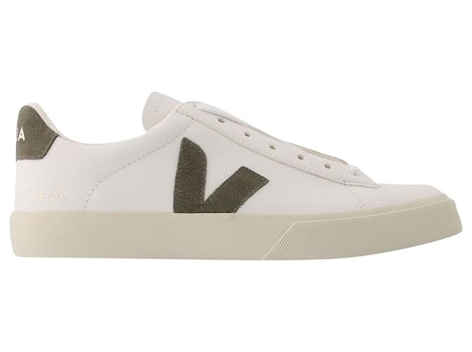 Sneakers Campo - Veja - Bianco/Cachi - Pelle  ref.621144