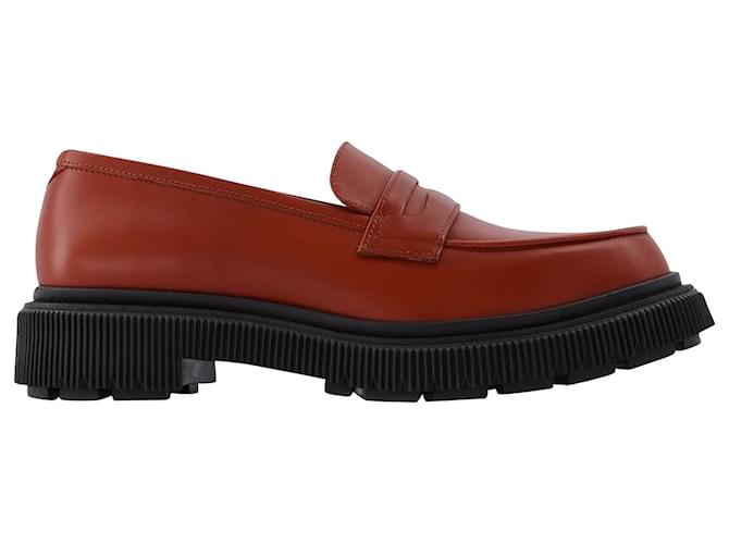 Autre Marque 159 Loafers  in Red Leather  ref.621208