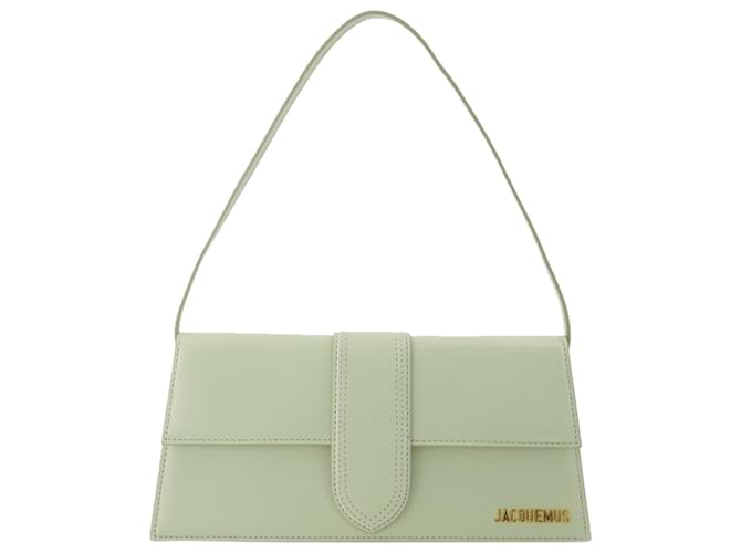 Jacquemus Le Bambino Long bag in Green Leather  ref.621216