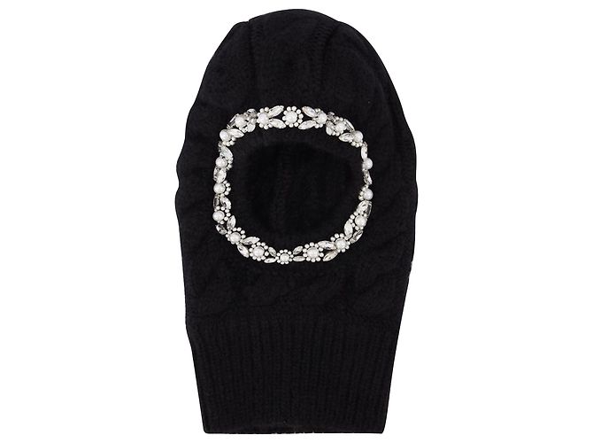 Simone Rocha Cagoule perlée noire
