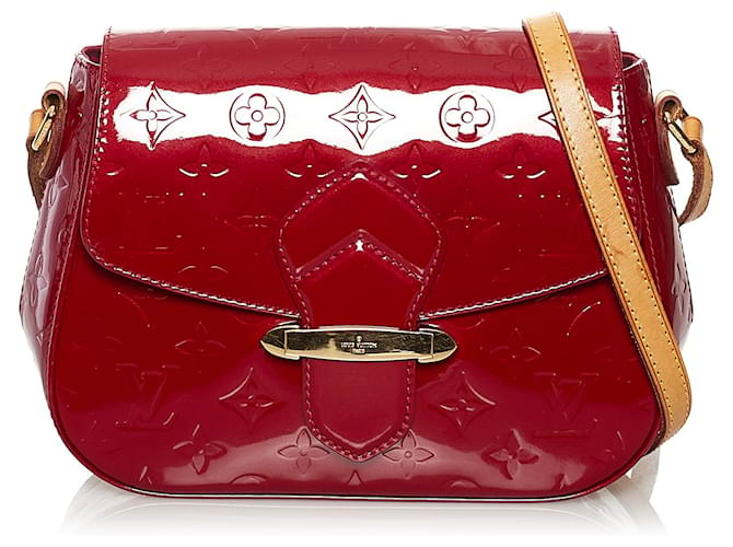 Louis Vuitton Red Vernis Bellflower GM Brown Dark red Light brown Leather Patent leather  ref.621326