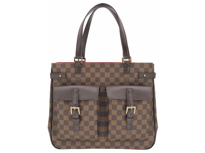 Manhattan Bolsa Louis Vuitton Uzes com bolsos frontais em damier ebene Marrom