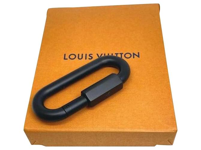 Louis Vuitton Gancio moschettone virgil abloh nero Metallo  ref.622310