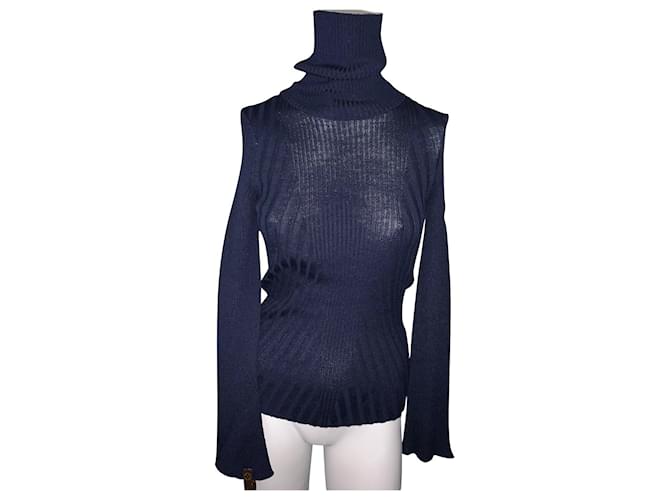 Louis Vuitton Knitwear Blue Wool  ref.622557