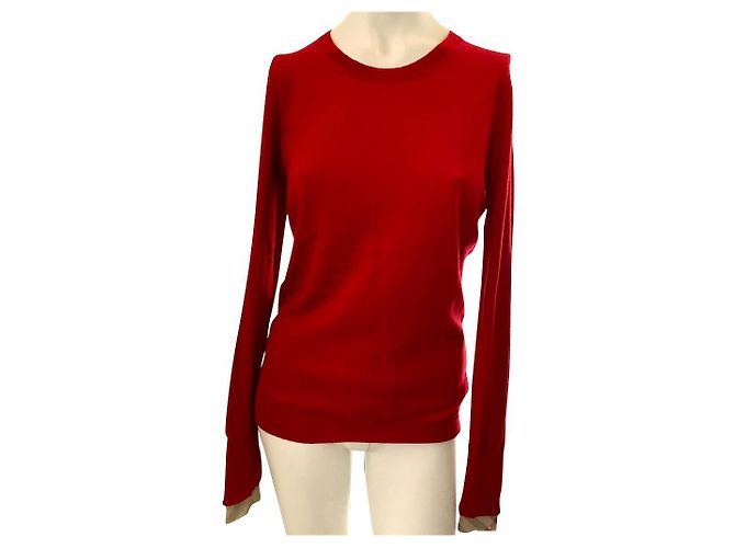 Burberry Strickpullover aus Wolle rot 