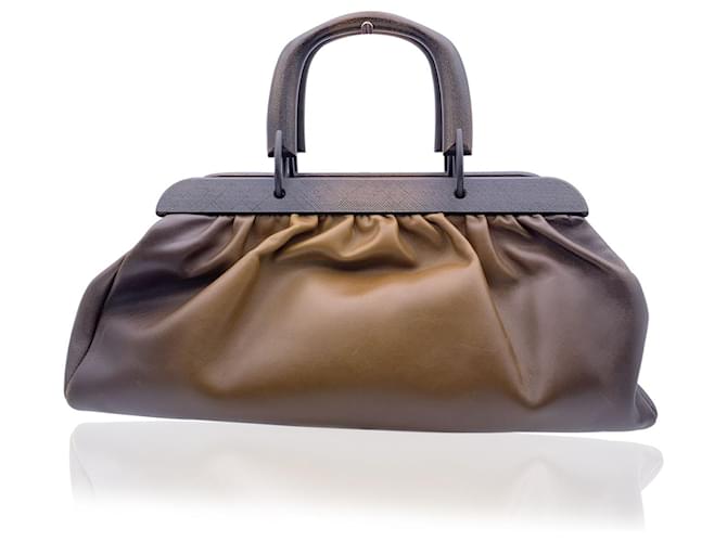 2022 New Style Wooden Handle Hand Bag for Women Top Shoulder Bag