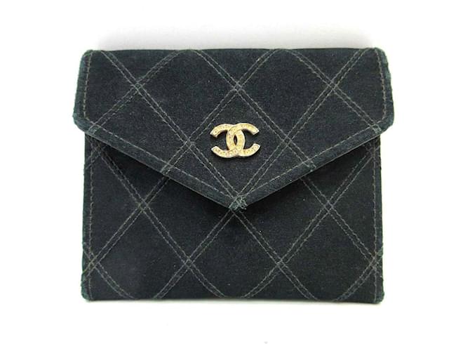 Chanel borse, portafogli, casi Nero Raso  ref.622808