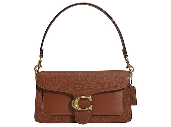 COACH Mixed Leather Tabby 26 Shoulder Bag in Brown