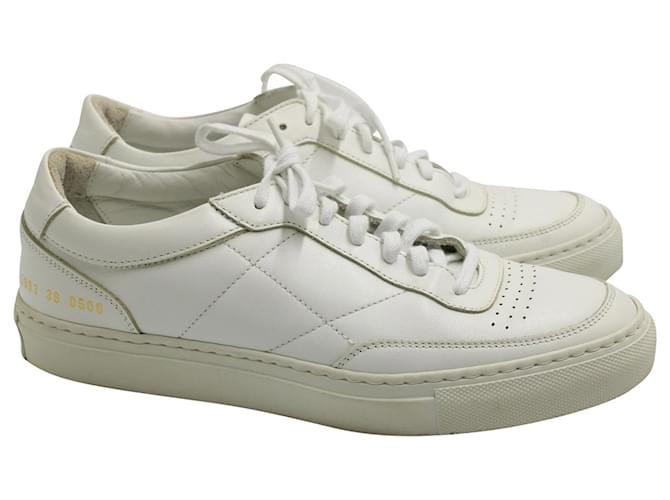 Autre Marque Common Projects BBall Summer Edition Low Top Sneakers aus weißem Leder  ref.622934