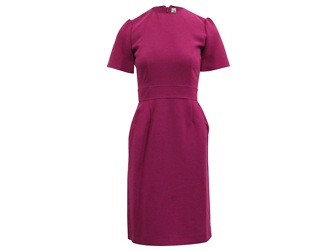 Iris & Ink Etuikleid aus Polyester in Magenta Lila