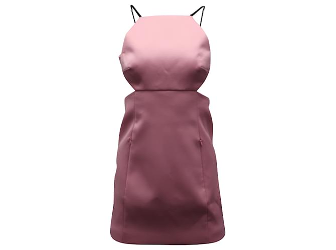 Alexander Wang Cutout Mini Dress with Charms in Light Pink Polyester  ref.623033