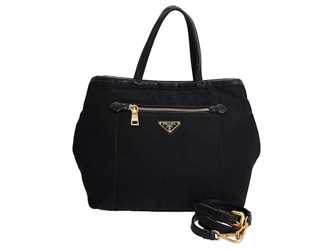 Prada Pre-Owned Tessuto two-way handbag - Black