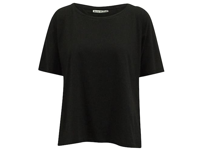 Acne Studios Nairobi C Base T-Shirt aus schwarzer Baumwolle  ref.623130