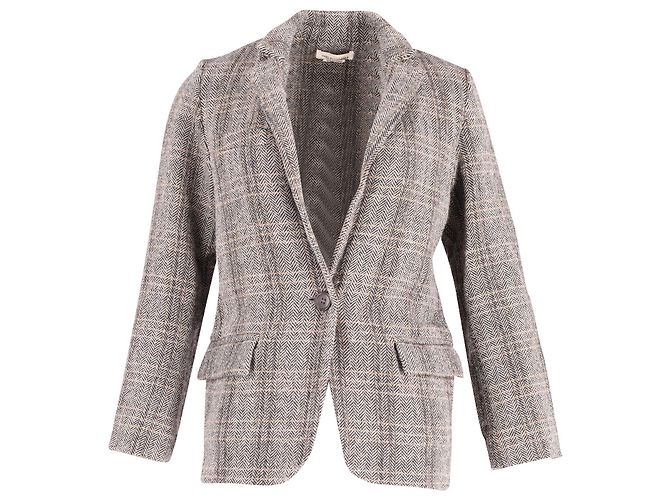 Isabel Marant Etoile Charly Herringbone Blazer in Multicolor Wool