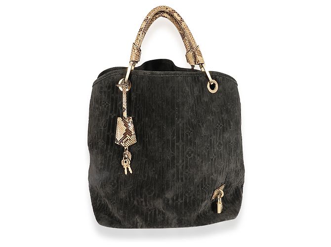 Bolsa Louis Vuitton Kohl Suede Whisper Gm Preto