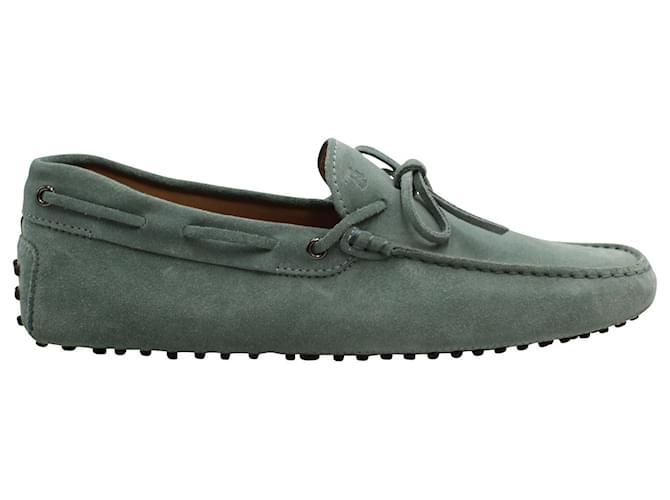 Tod's Gommino Driving Shoes in Mint Green Suede   ref.623198