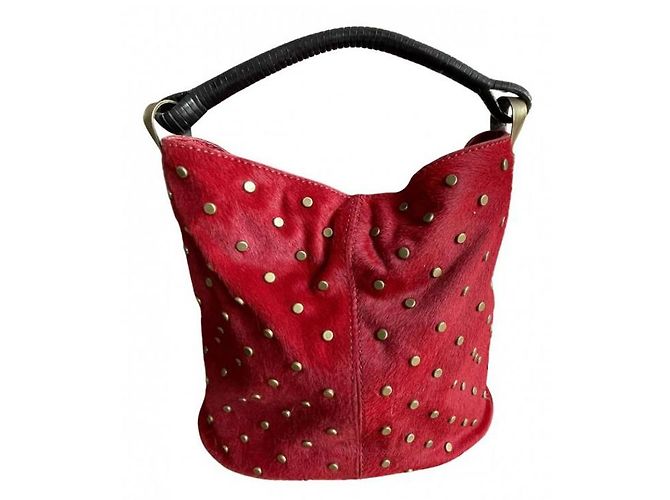 Kenzo Pagodon Handtasche aus rotem Leder
