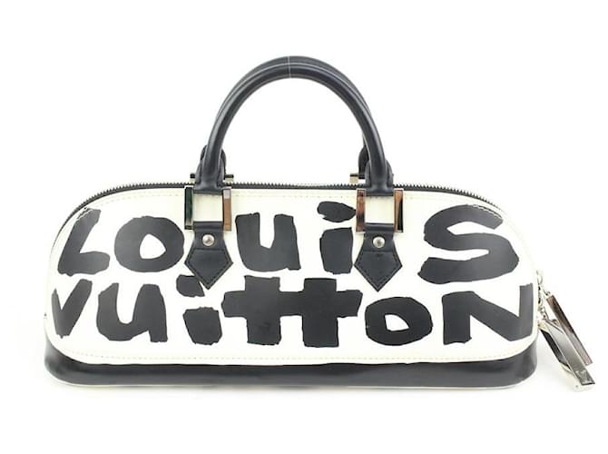 Louis Vuitton Stephen Sprouse Graffiti neri Alma lungo orizzontale Pelle  ref.623485