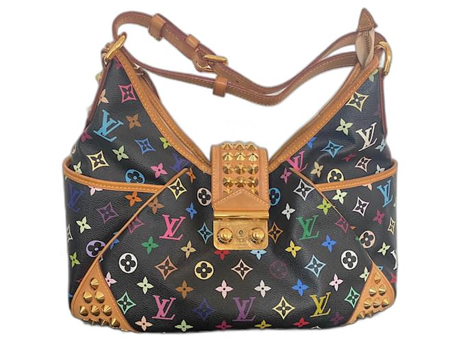 LOUIS VUITTON Chrissie Multicolore Canvas in Black Multiple colors