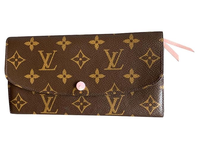 Louis Vuitton Emilie Geldbörse Monogramm Rosa