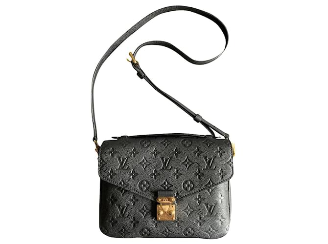 Louis Vuitton Monogram Empreinte Noir Pochette Metis Crossbody Bag