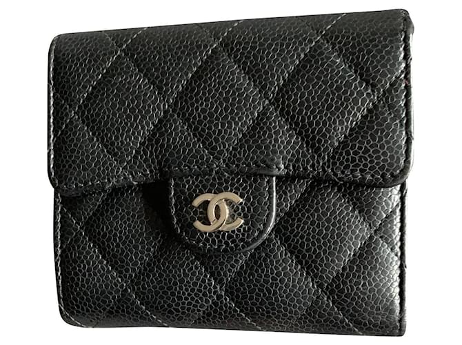 Chanel Timeless/Classique wallet Black Leather  ref.623758