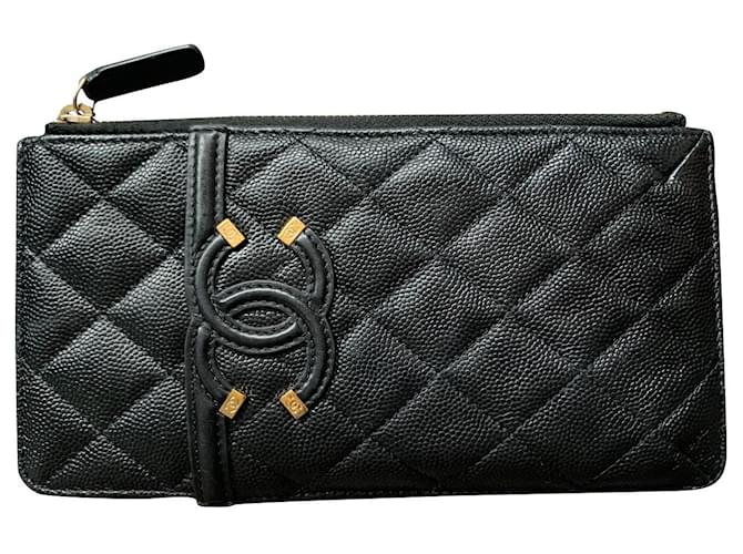 Chanel Timeless Classique Filigree purse Black Leather  ref.623770