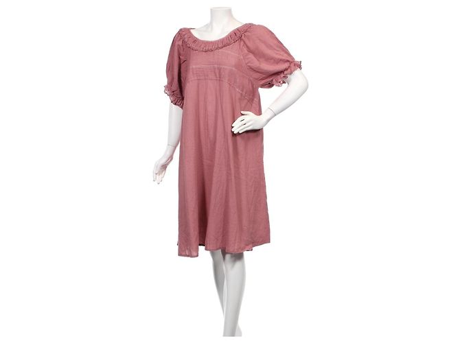 Autre Marque Rabens Saloner Kleid Rose Ashes Baumwolle Pink