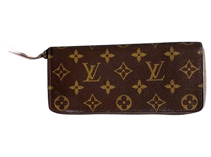 Cartera Louis Vuitton Clemence marrón oscuro