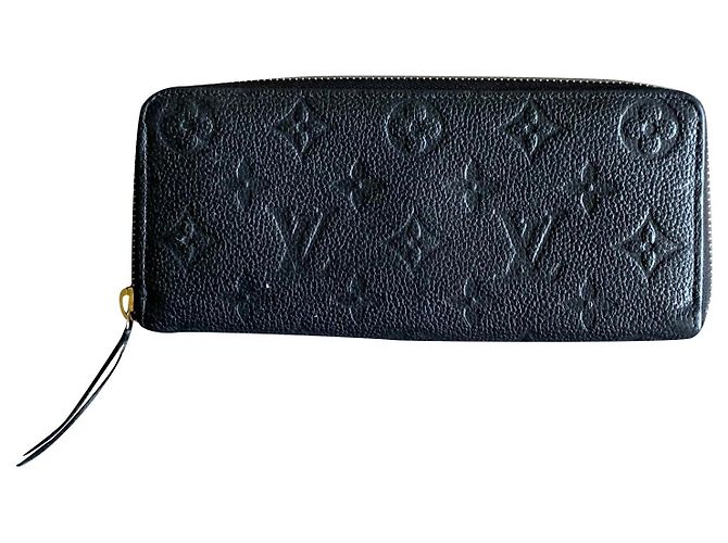 Louis Vuitton Clemence Wallet Black Empreinte Leather