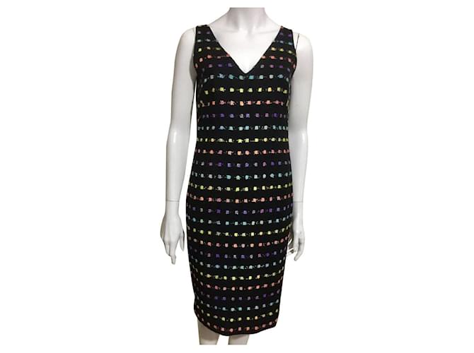 Diane Von Furstenberg DvF Minetta tweed dress Black Multiple colors  ref.623965