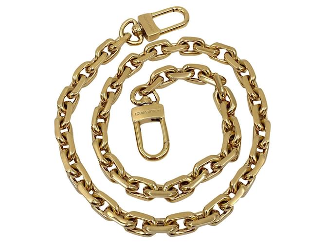 Tracolla catena Louis Vuitton dorata D'oro Metallo  ref.623995