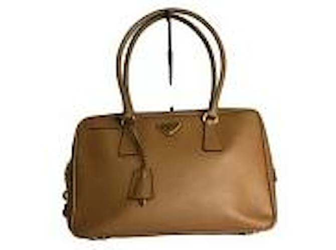 Prada tote bag Brown Leather  ref.624210