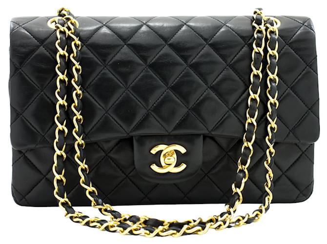 Classique Chanel Timeless Cuir Noir  ref.624216