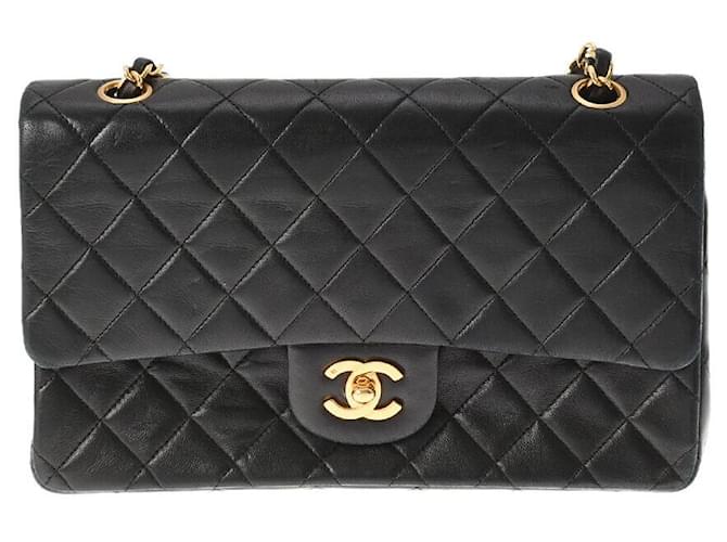 Chanel Timeless Black Leather  ref.624301