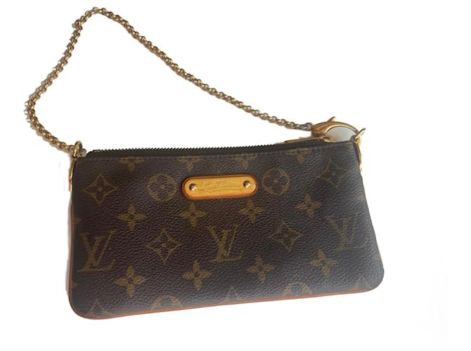 Louis Vuitton Mile Pochette Dark brown Cloth  ref.624377