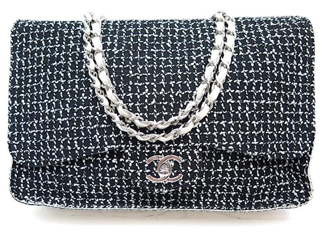 Classique NEUF SAC A MAIN CHANEL TIMELESS JUMBO TWEED ET CUIR BANDOULIERE HAND BAG  ref.624573