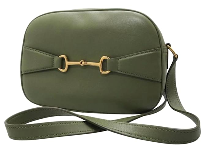 Céline Celine Green Crecy Leather Crossbody Bag Pony-style calfskin  ref.624717