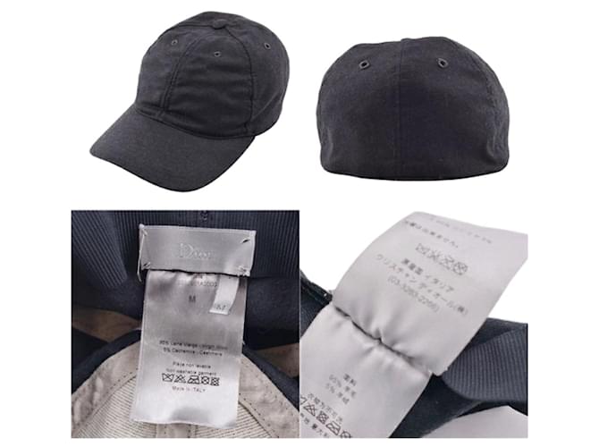 Dior Hats Beanies Black Wool  ref.624745