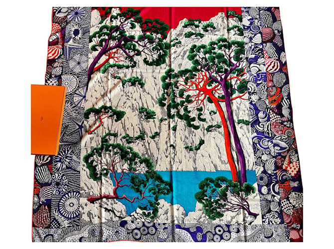 Hermès Sieste au paradis Cachemire Multicolore  ref.624746