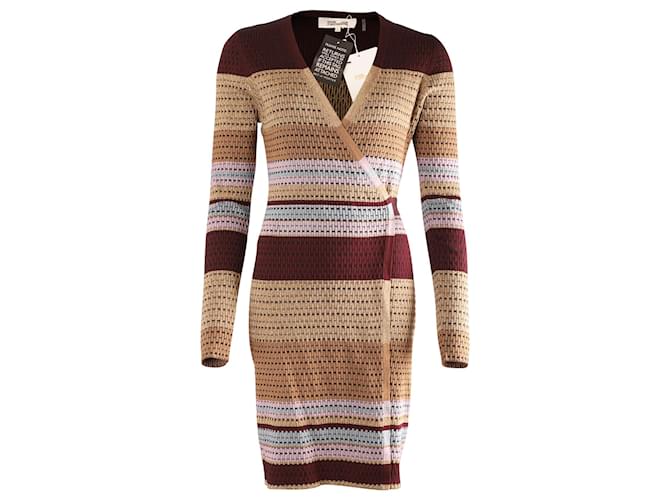 Diane Von Furstenberg Wrap Dress in Multicolor Viscose  Multiple colors Cellulose fibre  ref.624872