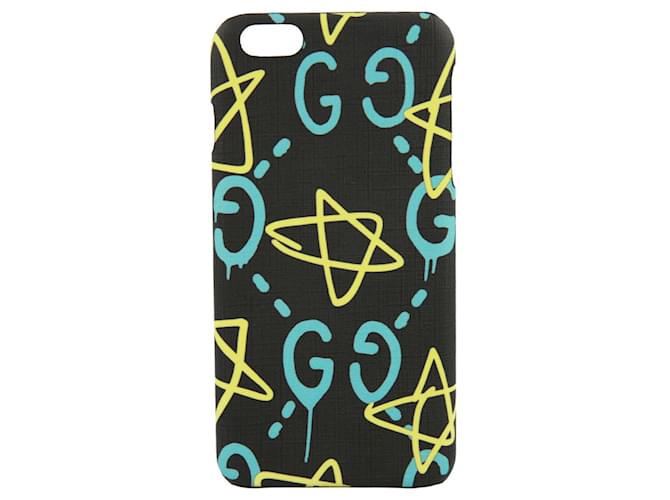 Gucci GG Ghost monogramme iPhone 6 écrin Toile Noir  ref.624912