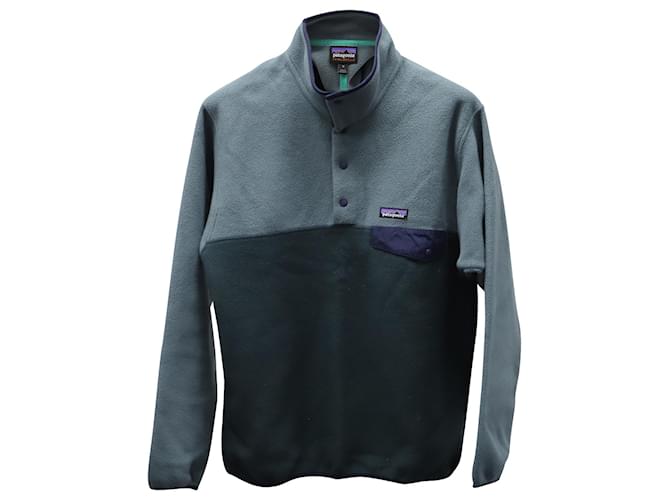 Autre Marque Patagonia Lightweight Synchilla Snap-T Fleece Pullover in Green Polyester  ref.624946