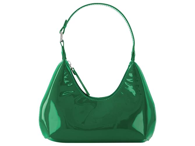 Autre Marque Baby Amber Bag in Green Patent Leather  ref.624968