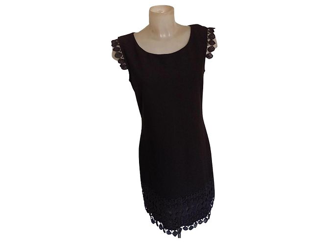 Schwarzes Jeans-Couture-Kleid von Versace