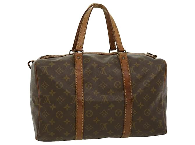 LOUIS VUITTON Monogram Sac Souple 35 Vintage Boston Bag