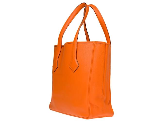 Hermès Victoria Orange Leather  ref.625291