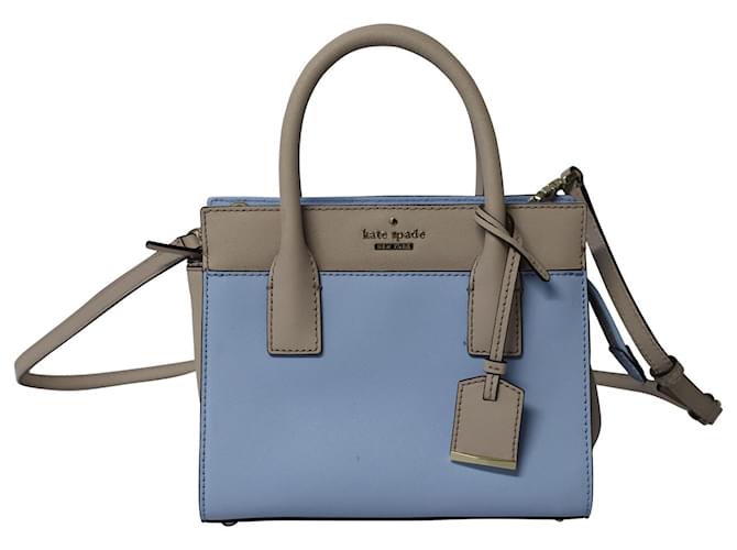 Minibolso satchel Candace de Kate Spade Cameron Street en piel azul claro Cuero  ref.625602