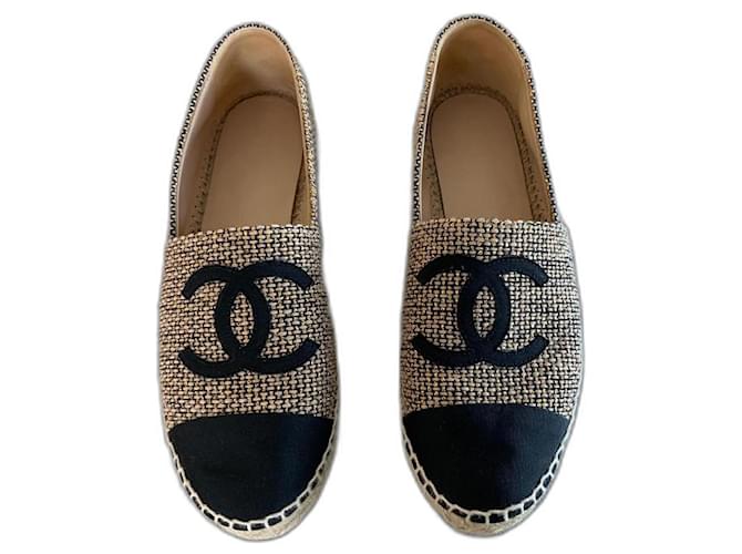 Chanel espadrillas D'oro Panno  ref.625761